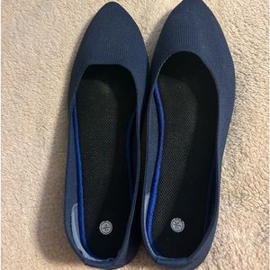 Navy flats size 10